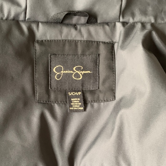 Jessica Simpson Faux Fur Hooded Parka Charcoal - Picture 5 of 5